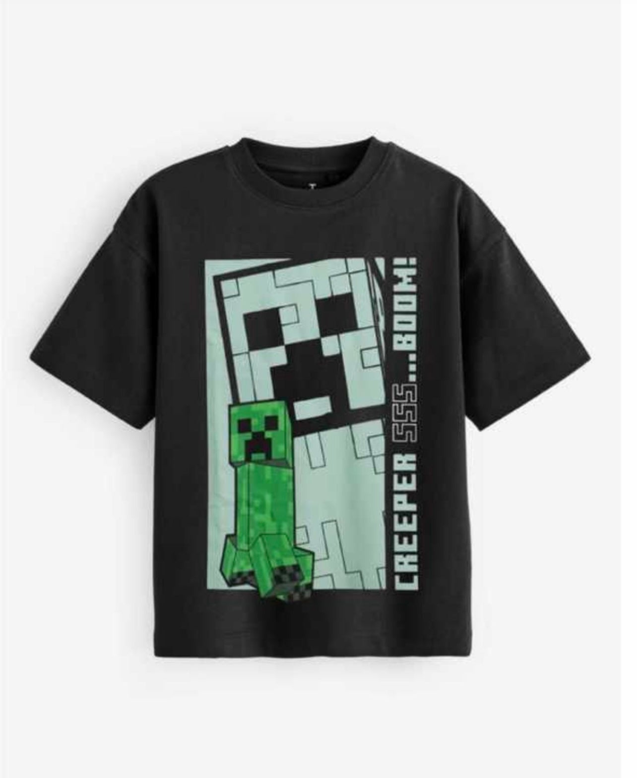 Minecraft Creeper Black T-shirt