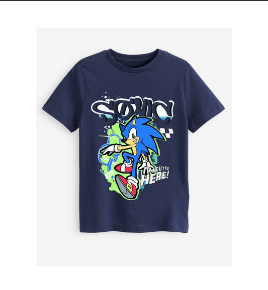 Sonic Roll Navy T-shirt